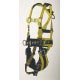 96094BPT FULL BODY HARNESS TOWER WORKING TYPE. 5 D-RINGS. PADDED SEAT, PADDED WAIST WITH TONGUE BUCKLE LEGS - Fall Protection Body Harness