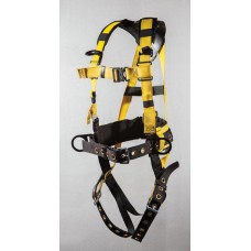 96396BQLMX FULL BODY-HARNESS IRON WORKERS TYPE. BACK PAD AND TOOL BELT. TONGUE BUCKLE LEGS, QUICK RELEASE CHEST CONNECTIONS WITH MINI-X