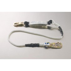 96416 NYLON ROPE LANYARD WITH DOUBLE LOCKING SNAP EACH END AND SHOCK ABSORBING PACK ONE END