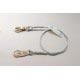 96424 CABLE LANYARD. GALVANIZED CABLE PVC COATING. DOUBLE LOCKING SNAPS EACH END - LANYARD