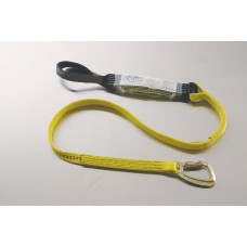 96516LBB SHOCK ABSORBING LANYARD WITH CHOKE BACK HOOK AND LOOP AT SHOCK PACK