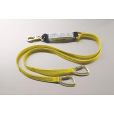 96516YBB SHOCK ABSORBING Y-LANYARD WITH CHOKE BACK HOOKS