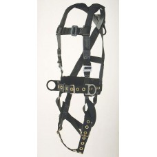 PF-96305PT PILLOW-FLEX HARNESS, IRON WORKERS TYPE. BACK PAD AND TOOL BELT. TONGUE BUCKLE CONNECTIONS.