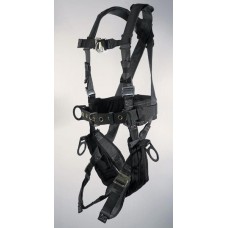 UPF-96096BFQL ULTRA PILLOW-FLEX HARNESS, TOWER WORKING TYPE. 6 D-RINGS. PADDED SEAT, PADDED WAIST , TOOL BELT, PADDED LEG STRAP AND QUICK RELEASE BUCKLES