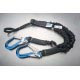 UTT-96516LYCA ULTRA-TUBE TWO SHOCK ABSORBING Y-LANYARD WITH LOOP ON SHOCK PACK ONE END AND LARGE 2.250" ALUMINUM REBAR HOOKS OTHER END - LANYARD