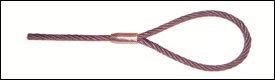 EYE AND EYE DRAWN GALVANIZED WIRE ROPE SLING