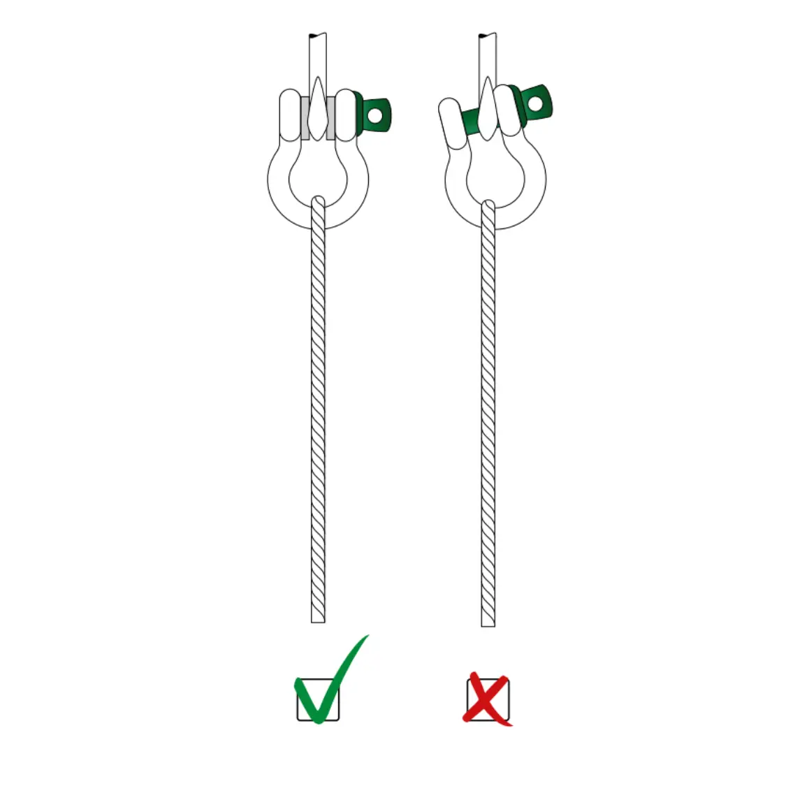 Green Pin Shackles